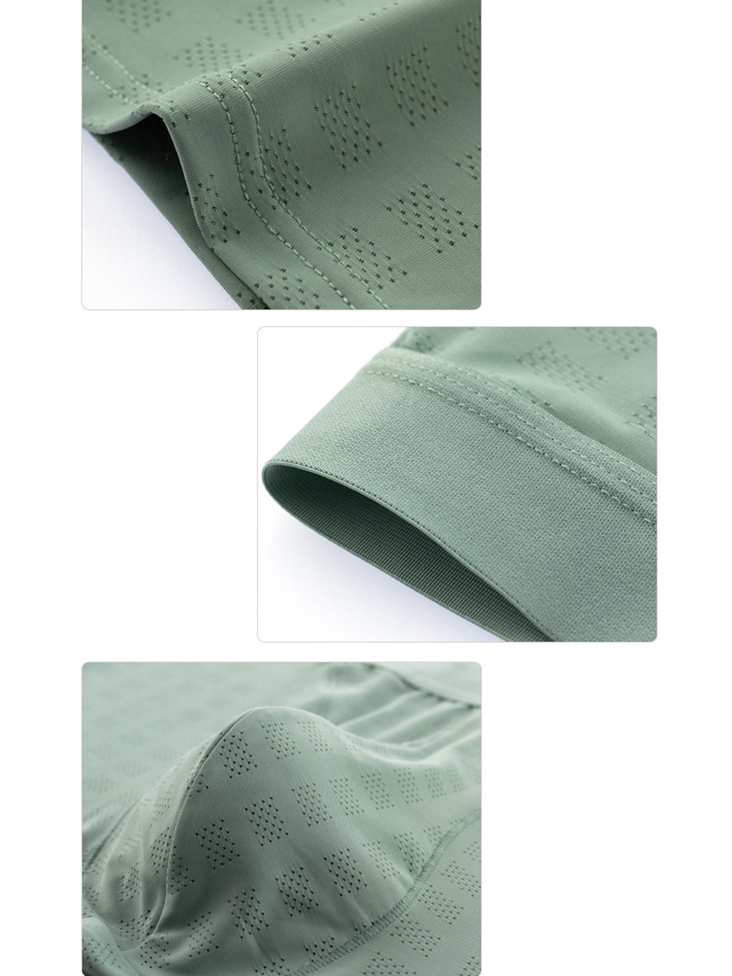 2 Pack Men's Front Pouch Mesh Boxer Briefs