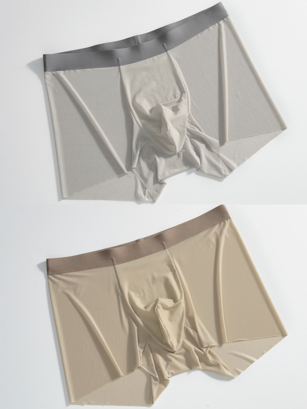 3 Pack Men's Ultra-thin Seamless Trunks