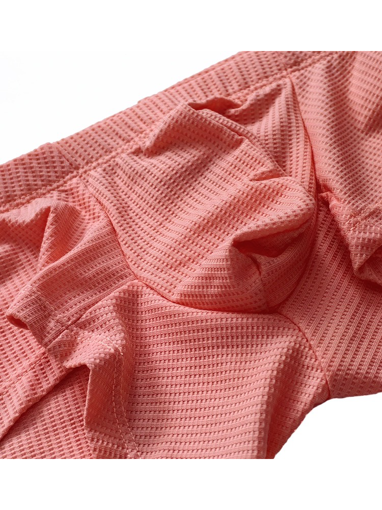 2 Pack Men's Sexy Short Legs Trunks With Large Pouch