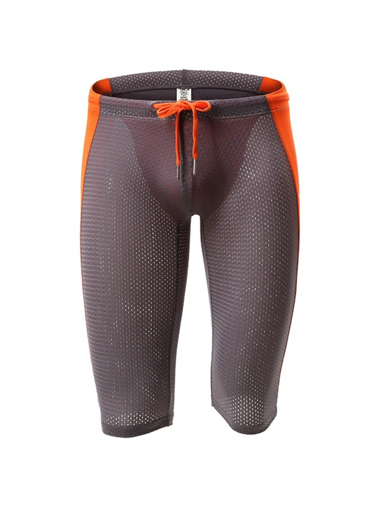 Men's Breathable Compression Shorts with Drawstring