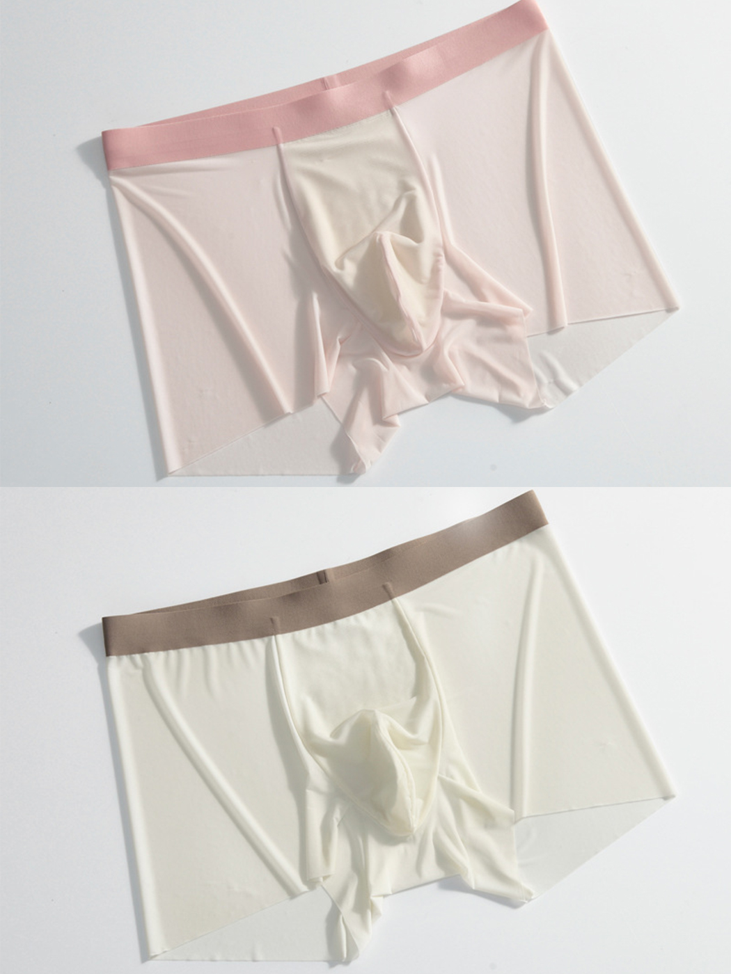 3 Pack Men's Ultra-thin Seamless Trunks