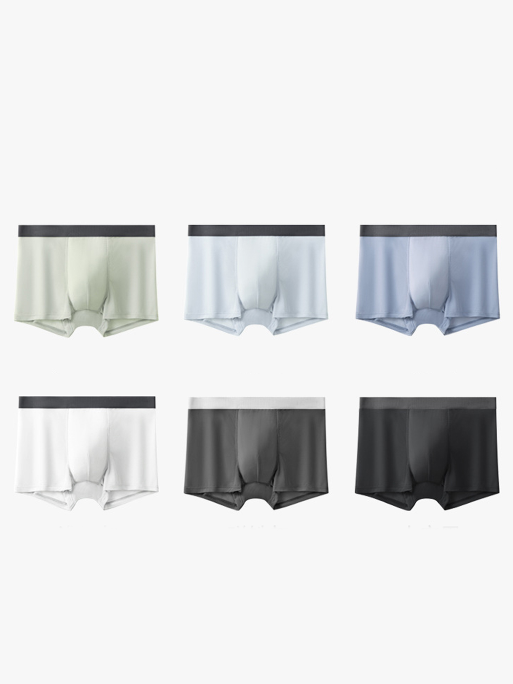 4 Pack Men's Seamless Comfy Pouch Trunks