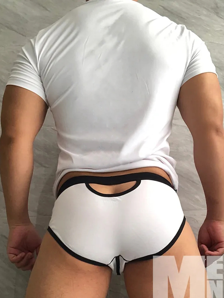 メンズ スプライスライン Uコンベックスポーチ コットンブリーフ