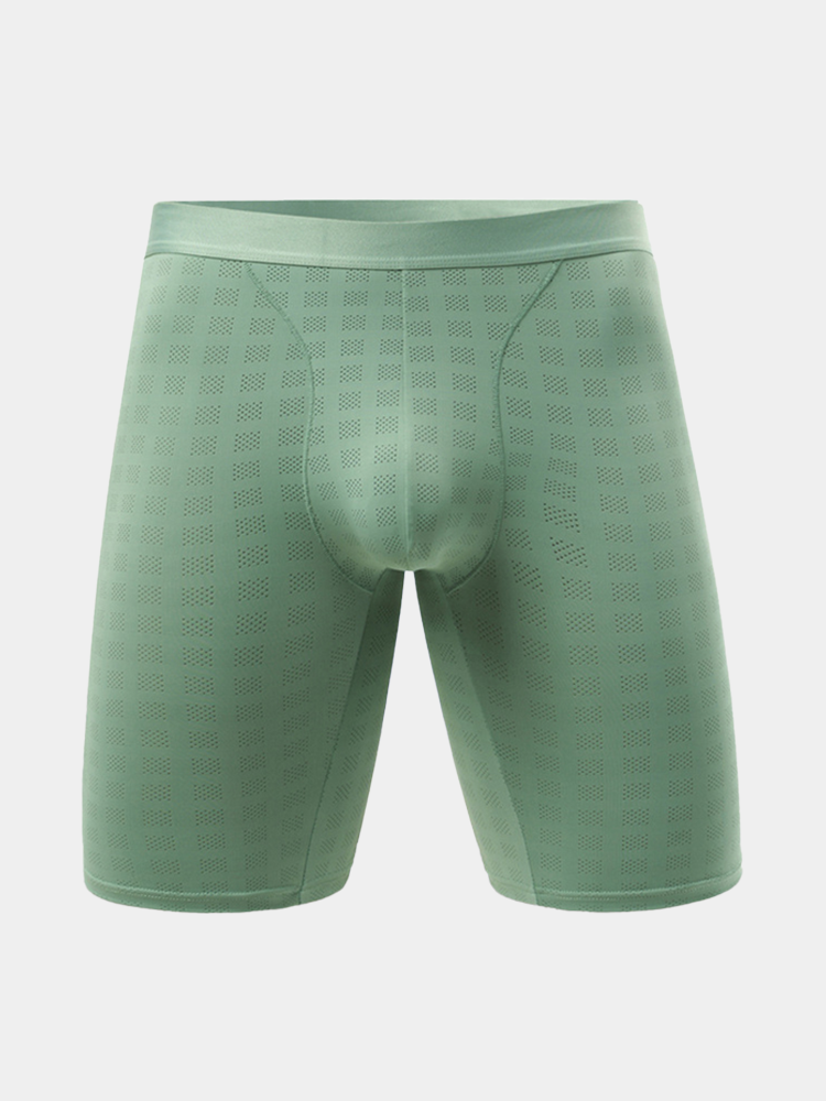 2 Pack Men's Front Pouch Mesh Boxer Briefs