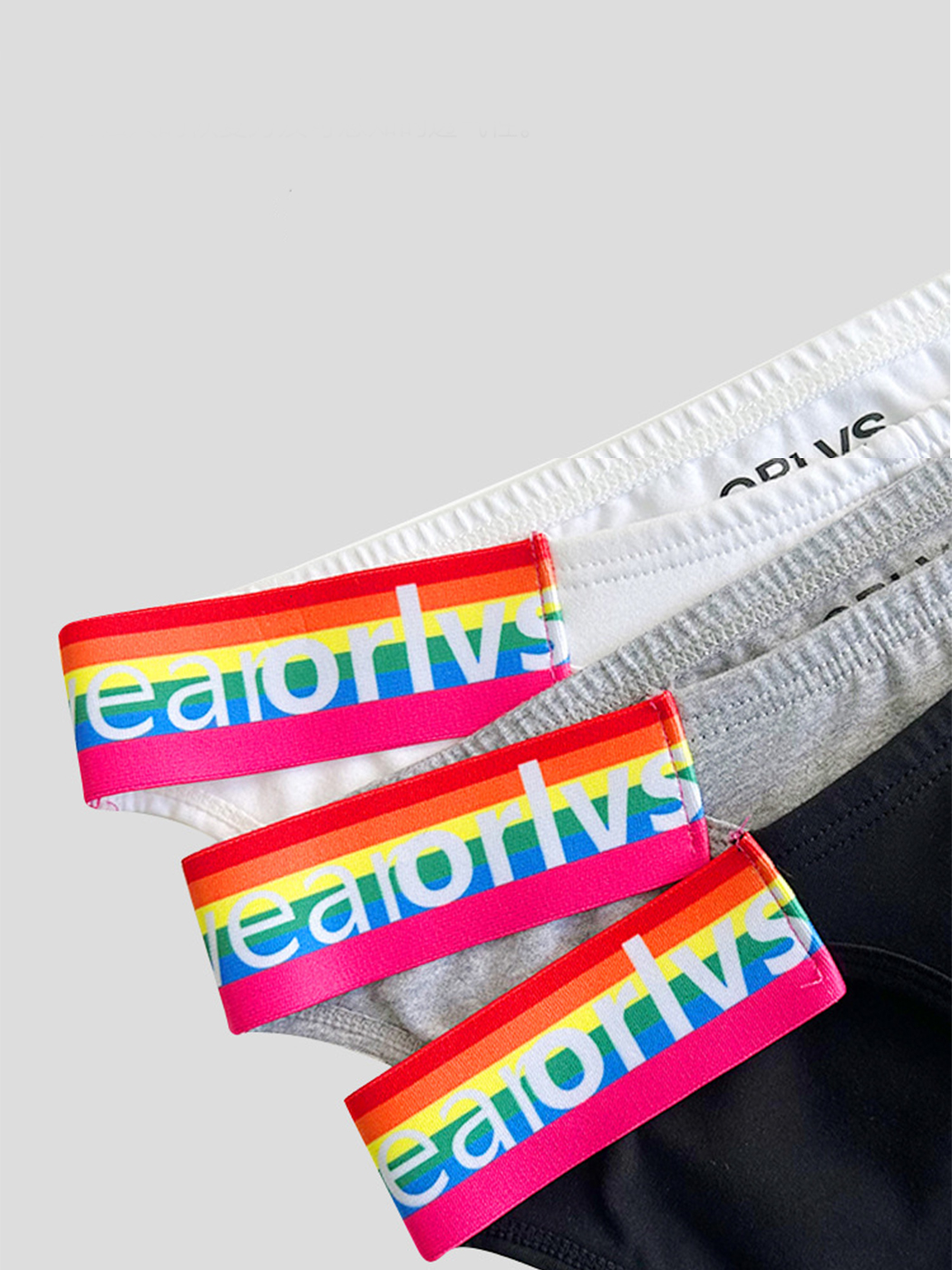 2 Pack Men's Sexy Rainbow Bikinis