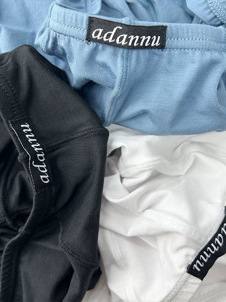 2 Pack Men's Sexy Low-rise Roomy Pouch Trunks