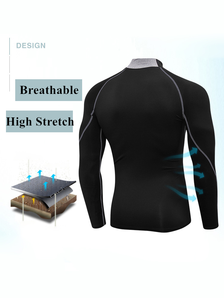 Men's Quick Dry Stretch Sports Long Sleeve