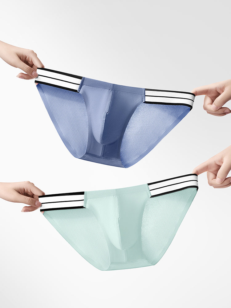 メンズ 通気性アイスタッチ アスレチックブリーフ 3枚組