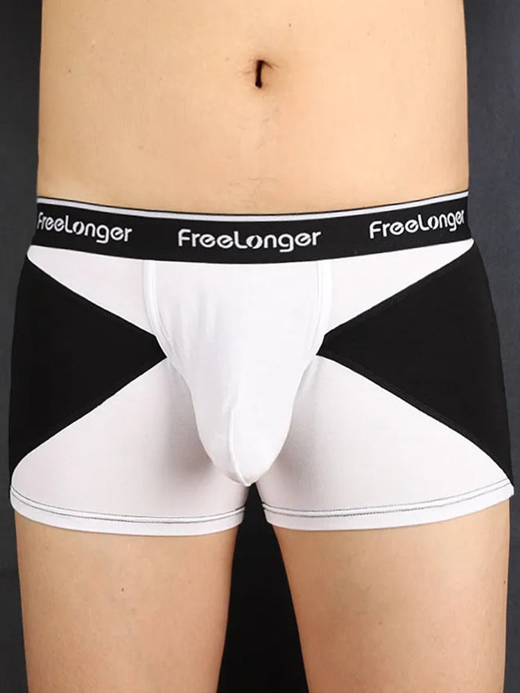 FreeLonger Men's U convex Separate Support Pouch Trunks