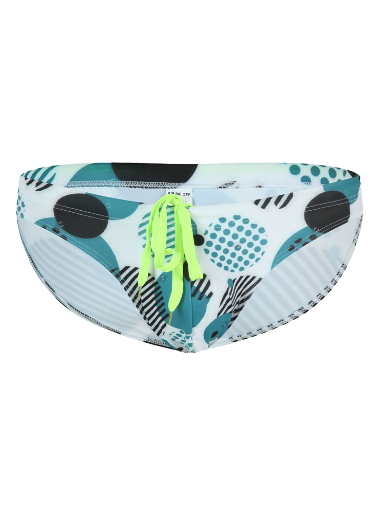 Men's Colorful Low-rise Briefs With Drawstring