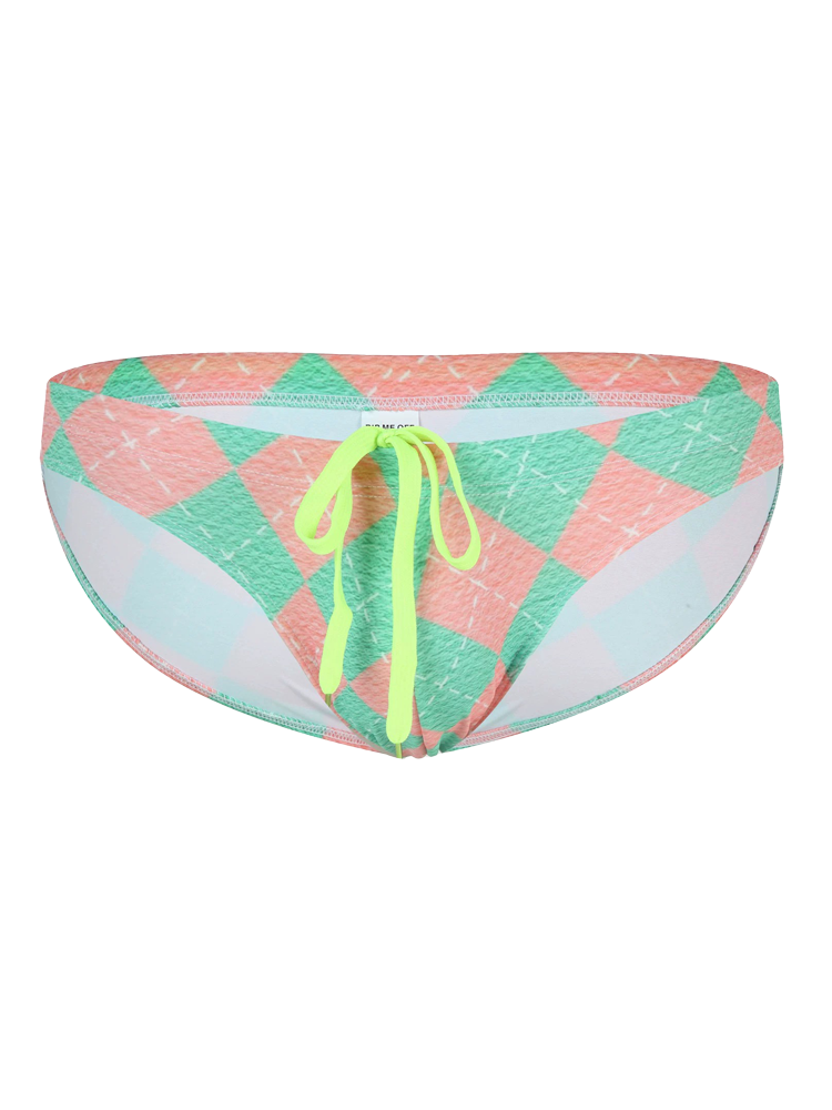 Men's Colorful Low-rise Briefs With Drawstring