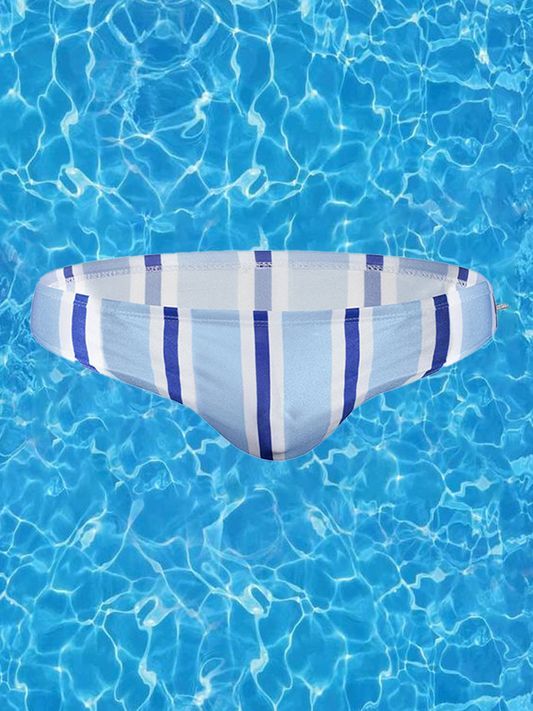 Men's Swimwear Contrast Striped Swim Briefs
