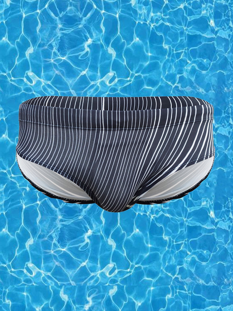 Men's Stylish Swim Briefs with Removable Pad