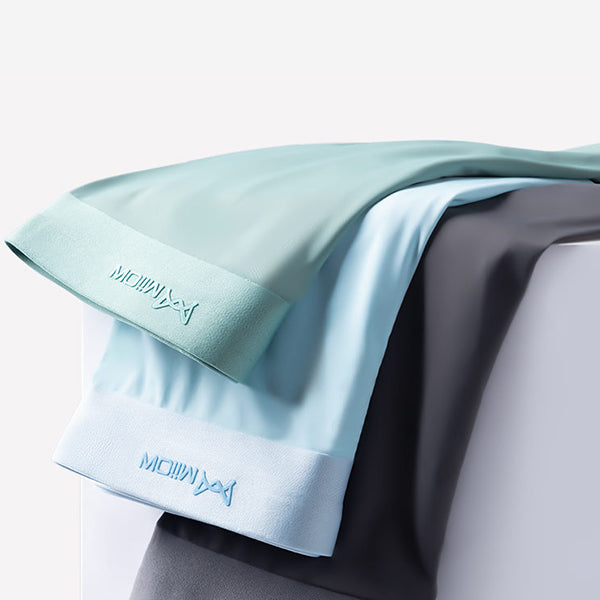 3 Pcs Ultra-thin Solid Men's Trunk Sets