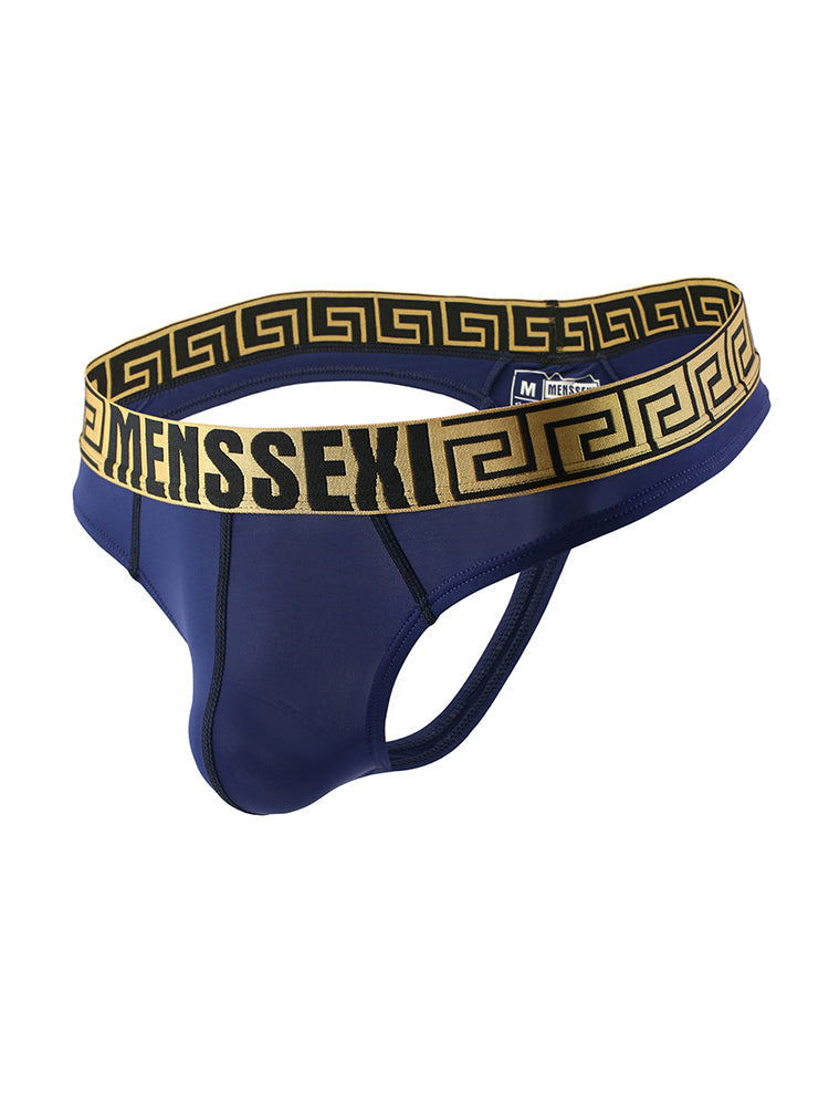 3 Pack Men's Sexy Thong Soft Breathable T-Back Briefs Seamless Briefs