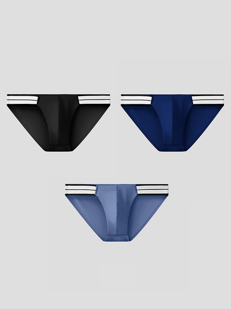 メンズ 通気性アイスタッチ アスレチックブリーフ 3枚組