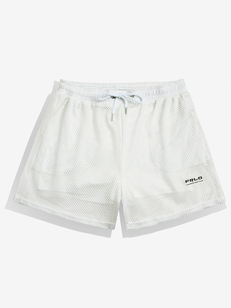 メンズ メッシュ ルーズ シースルー スイムショーツ