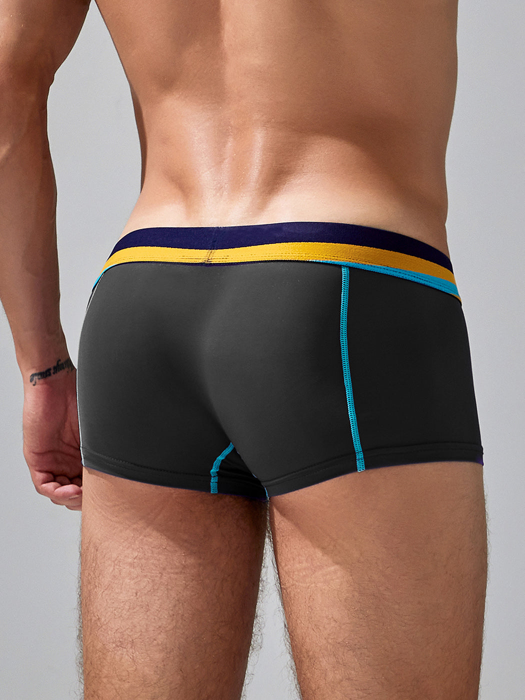 Men's Sport Splicing Lines Trunks