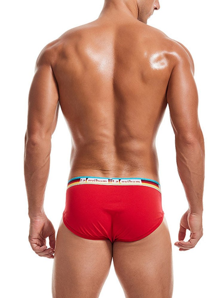 2 Pack Men's U Pouch Rainbow Pride Briefs