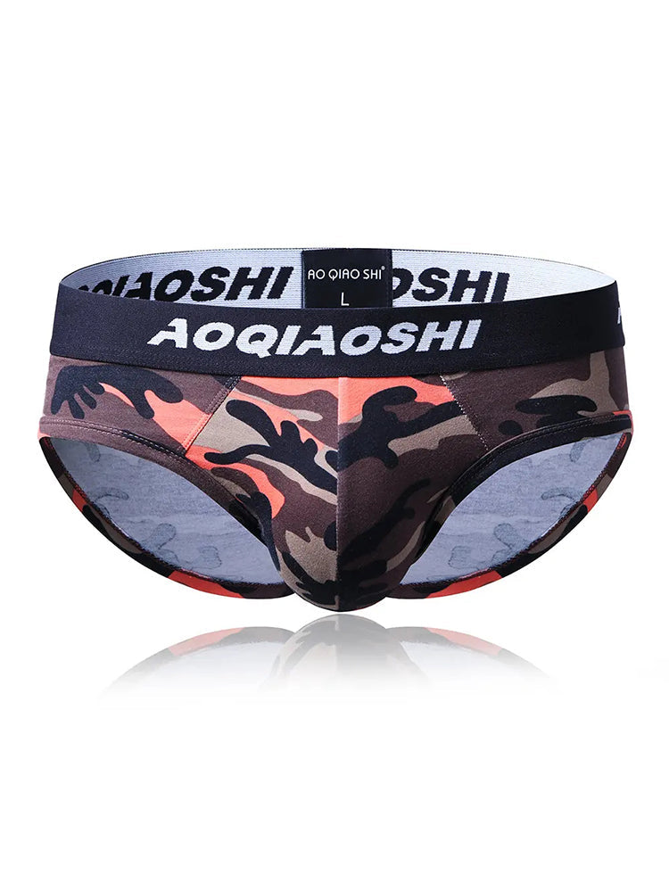 3 Pack Low Rise Camouflage Ball Support Underwear