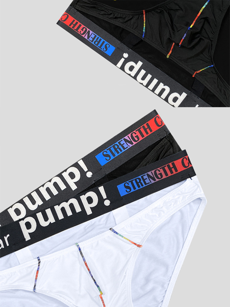 2 Pack Men's Sexy Low-rise Garter Briefs