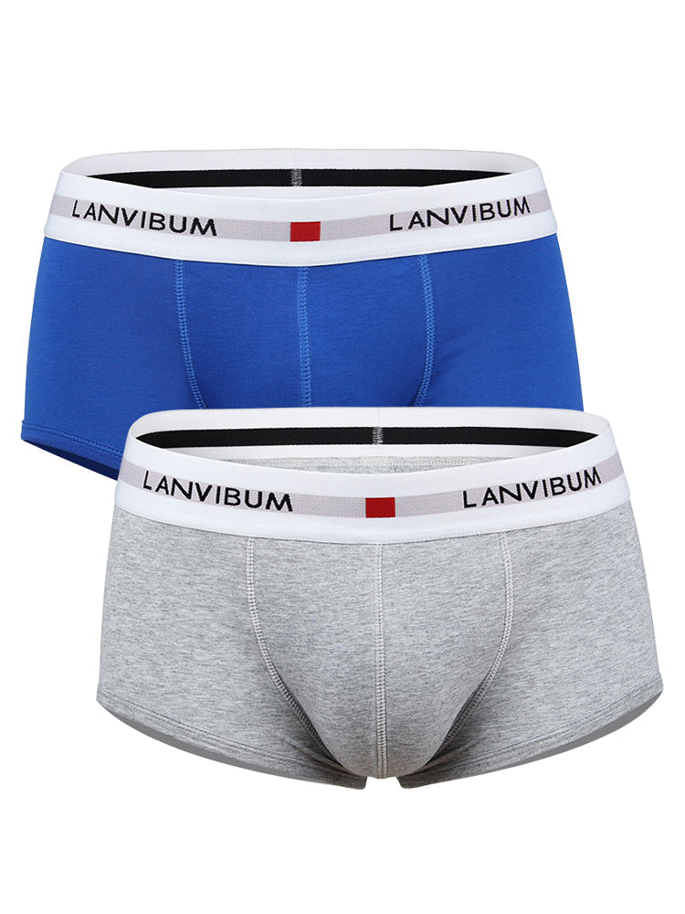 2 Pack Men's Breathable Big Pouch Trunks