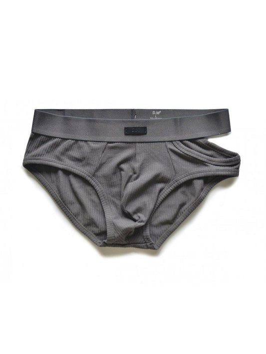 2 Pack Men's Low-Rise Sexy Side-Opening Briefs