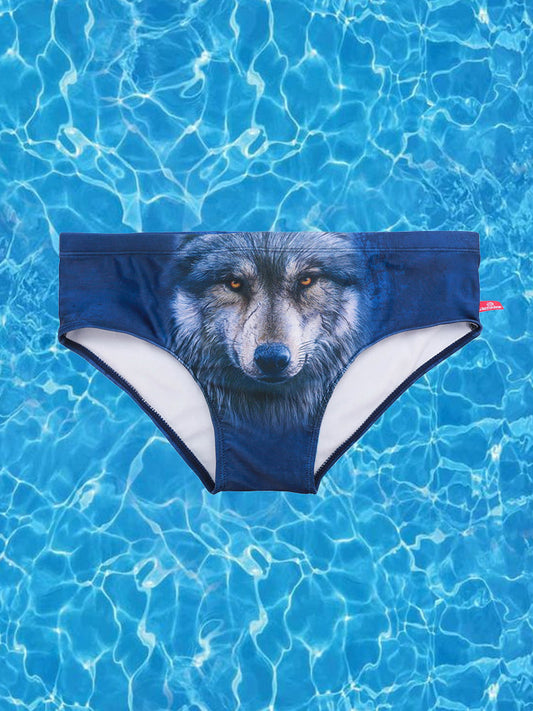 Men's Low-Rise Sexy Stylish Print Swim Briefs