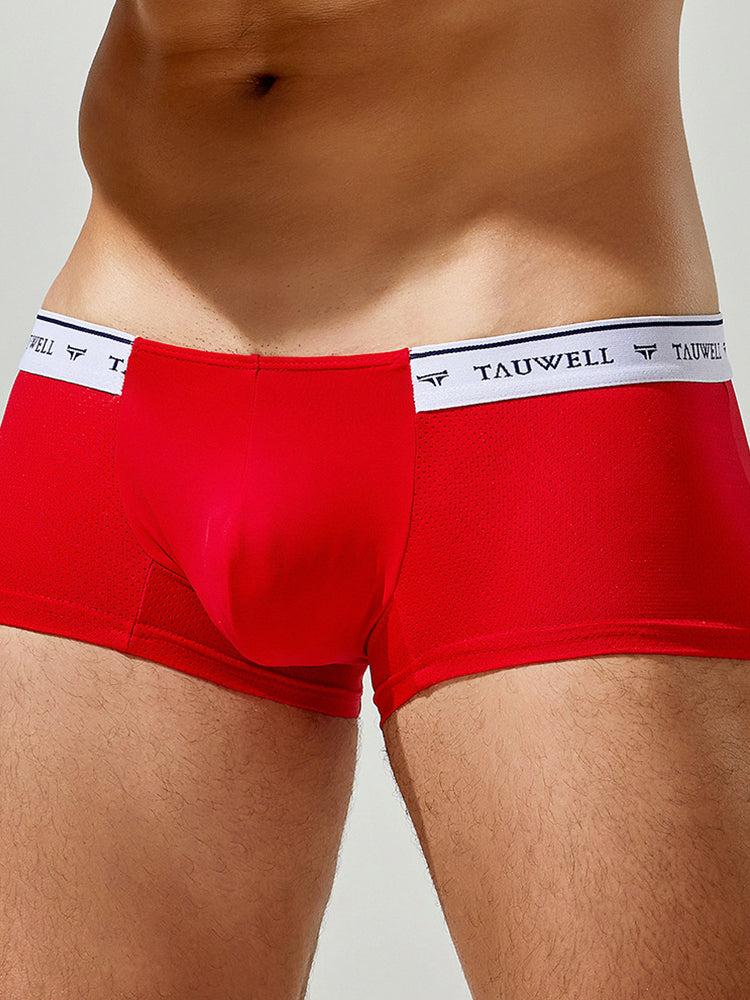 メンズ セクシー 快適 通気性 無地 トランクス 2枚組