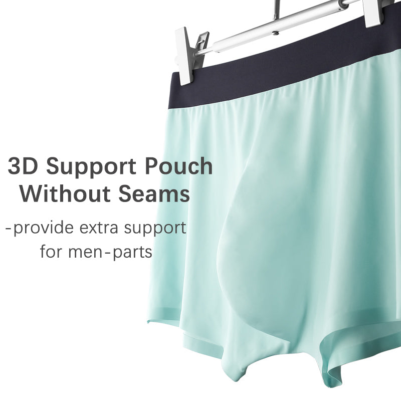 3 Pack Cool Trackless Thin Pouch Men's Trunks