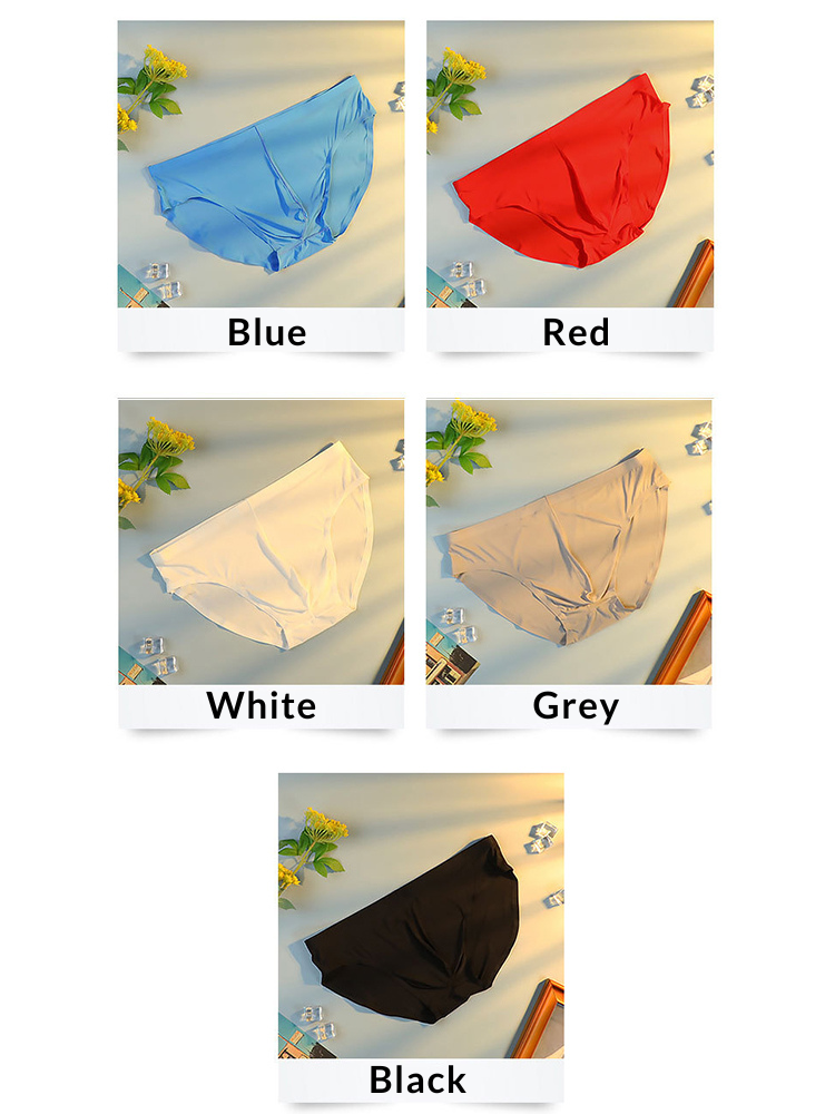 メンズ通気性シームレス薄手ブリーフ