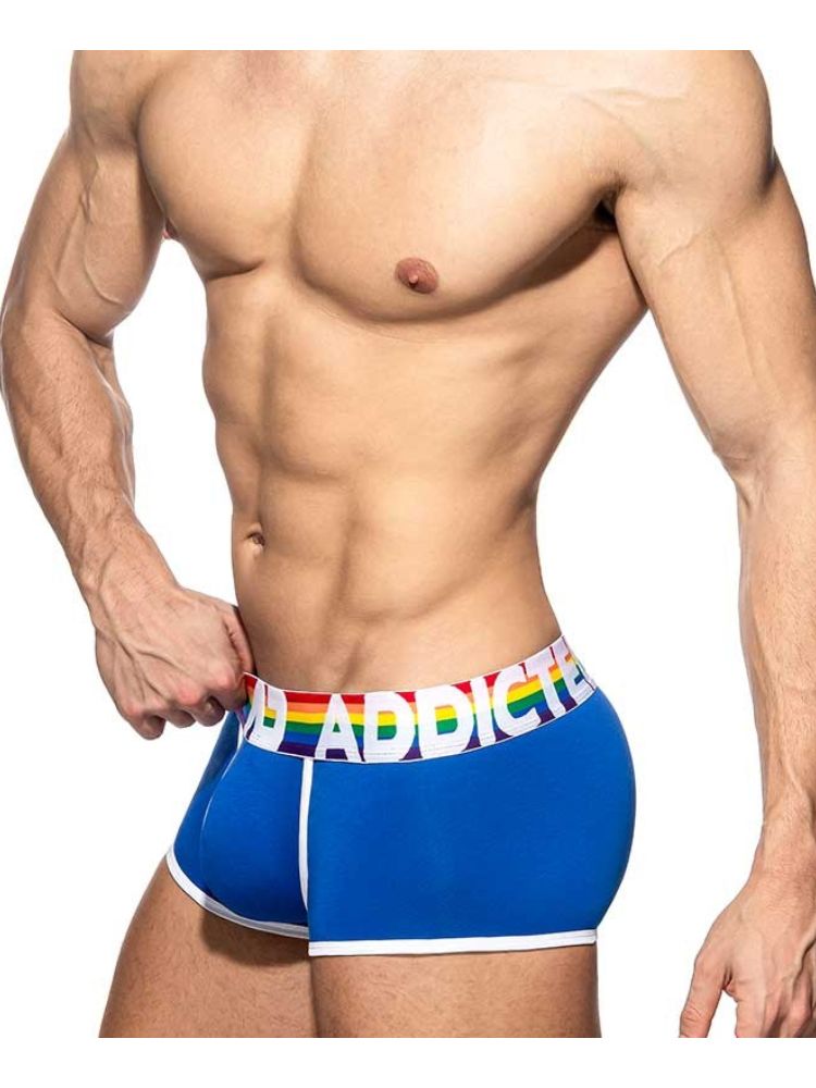 2 Pack Men's Large Pouch Rainbow Trunks