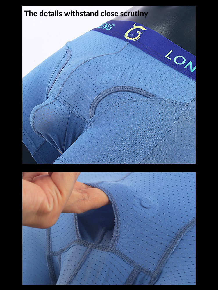 Men's Sexy Breathable Elastic Separated Pouch Trunks