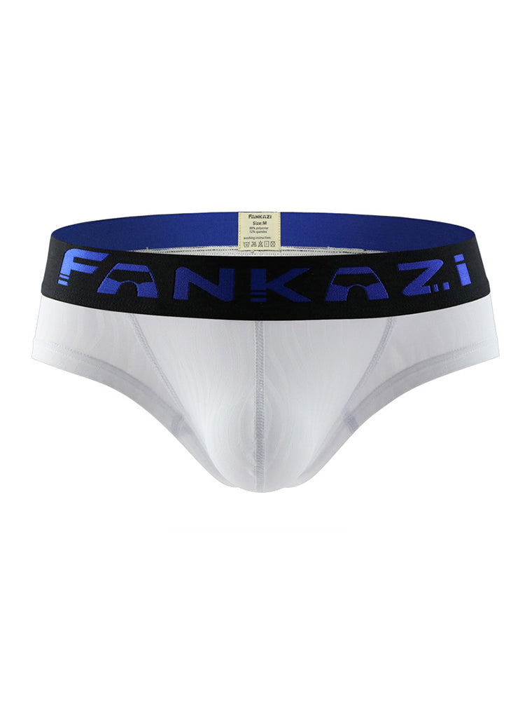 メンズ ストライプ柄 Uポーチ 通気性 カジュアルブリーフ 3枚組