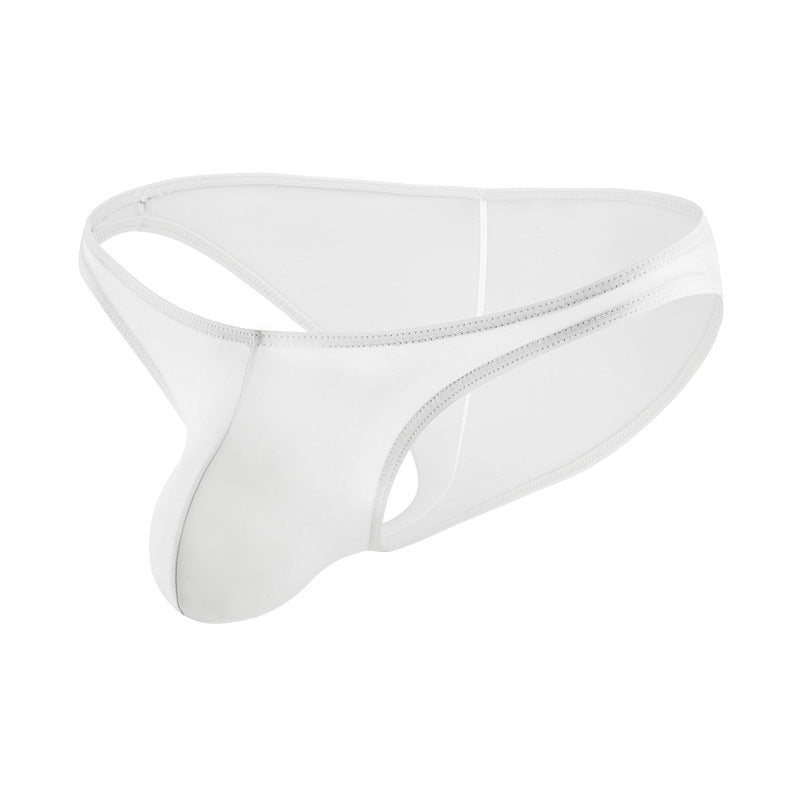 Men's Wrinkled Light Breathable Low Waist Bikini Underwear