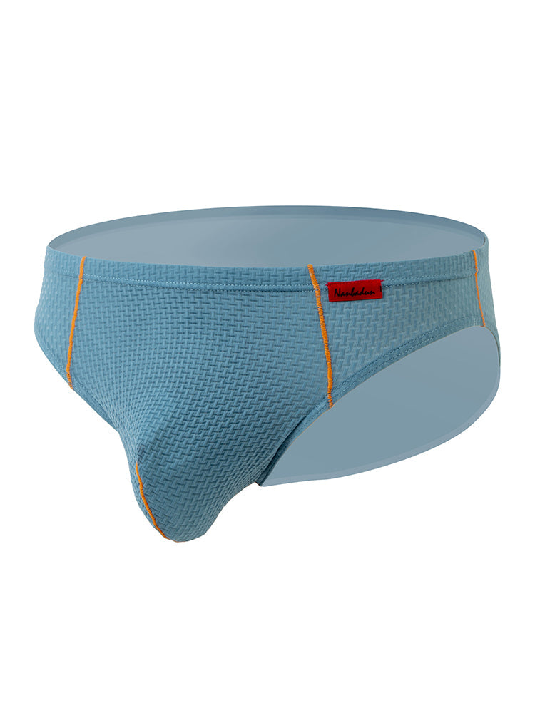 メンズ ナイロン チェック柄 リフトヒップブリーフ 3枚組 トライアングルブリーフ