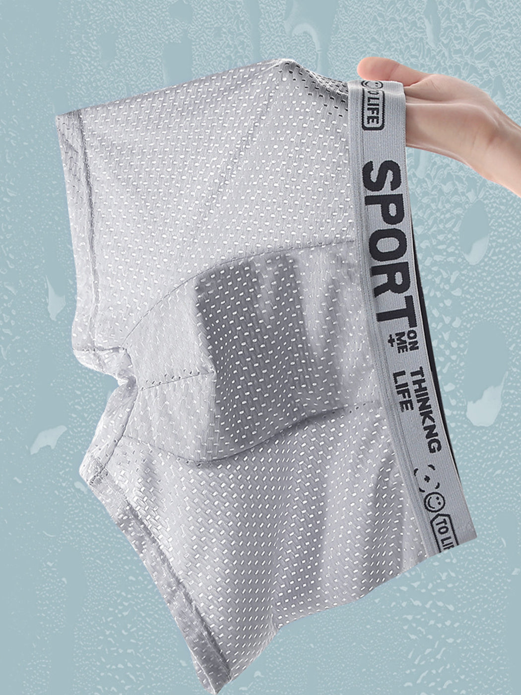 6 Pack Men's Contour Pouch Mesh Trunks