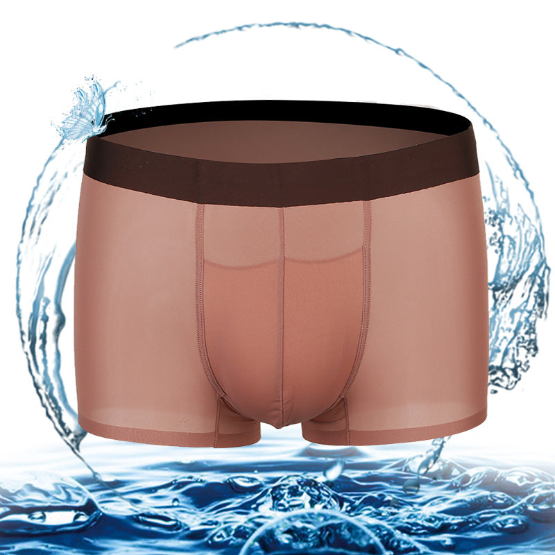 Ice Silk Seamless Breathable Men's Trunk