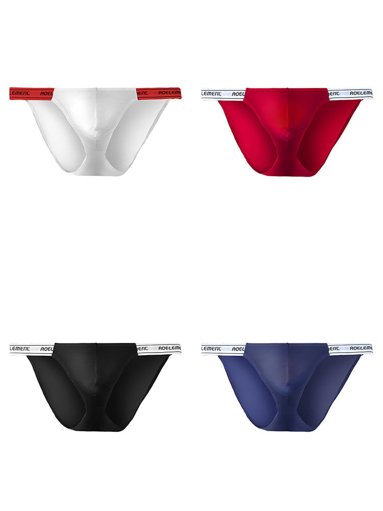 4 Pack Men's Large Pouch Tight Stretchy Bikini