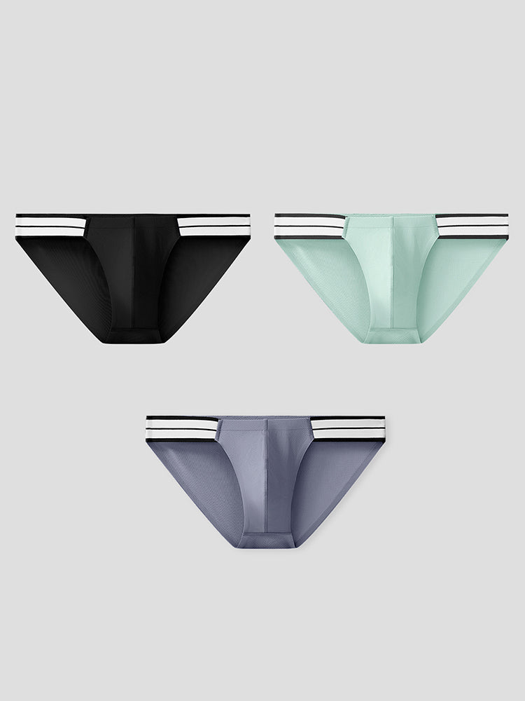 メンズ 通気性アイスタッチ アスレチックブリーフ 3枚組