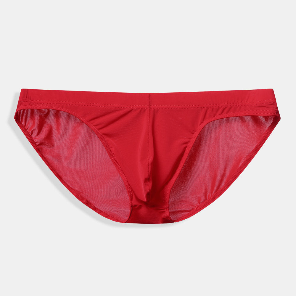 Low Waist Ice Silk Transparent Seamless Underwear