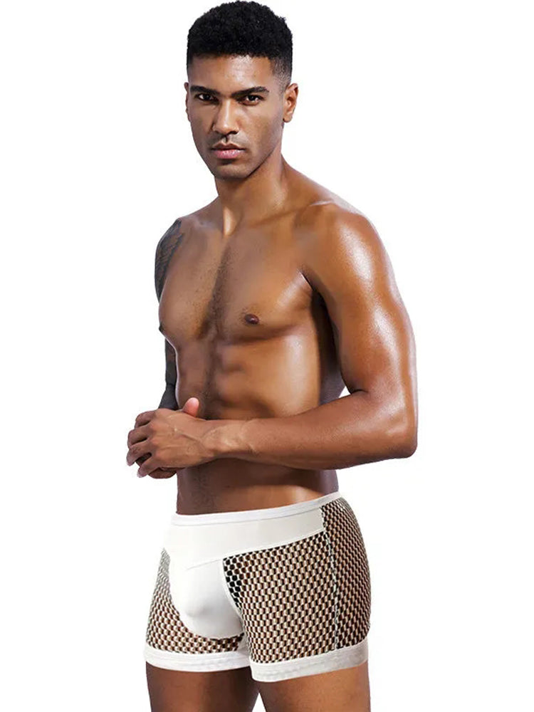 Men's Mesh Breathable Fabric Boxer Ultra-Thin Trunks