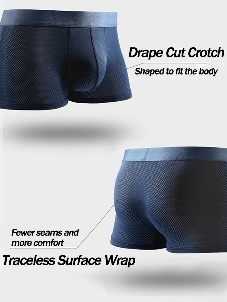 4 Pack Men's Thin Ultra Breathable Mesh Trunks