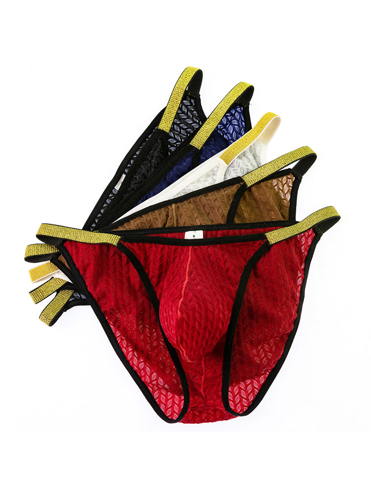 3 Pack Men's Sexy Low-Rise Hip-Lifting Briefs