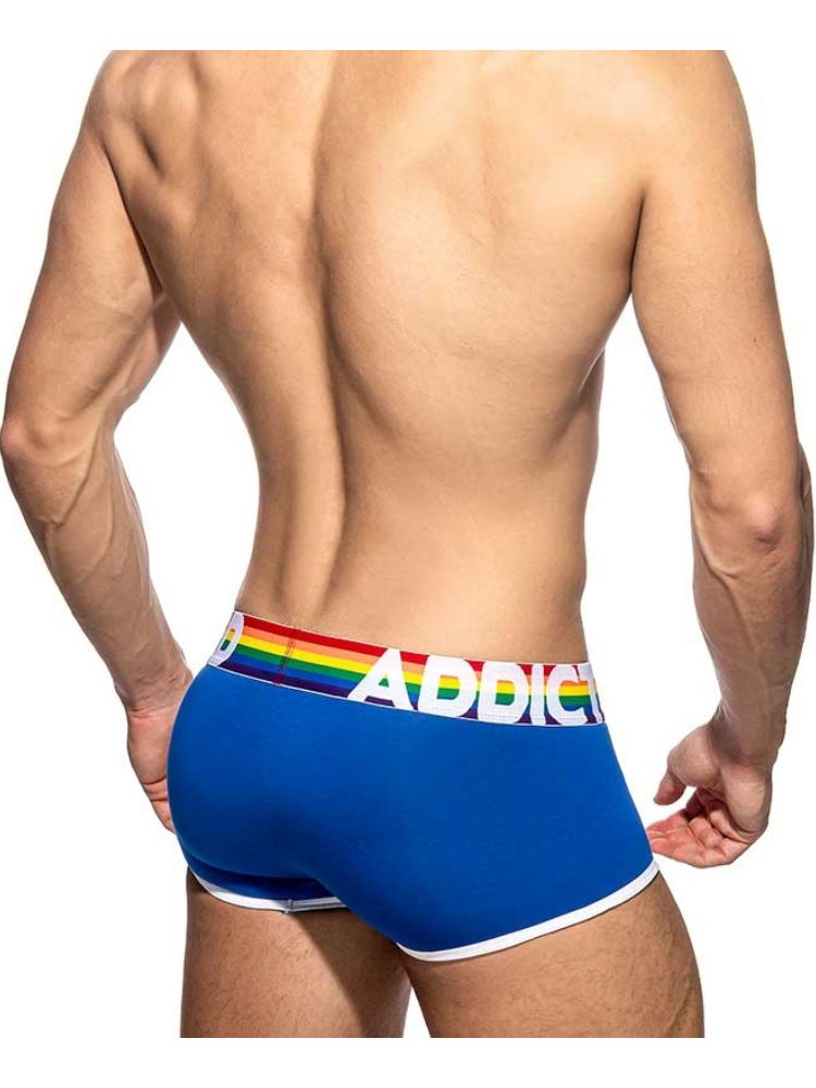 2 Pack Men's Large Pouch Rainbow Trunks