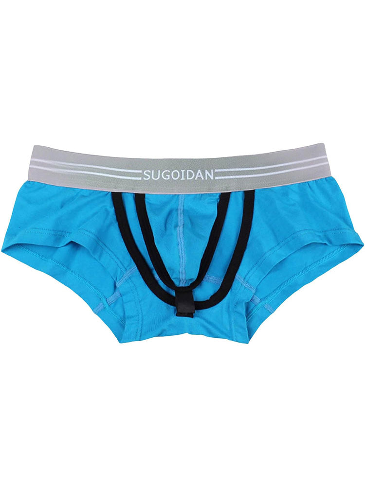 3 Pack Men's Sexy Cutout Trunks with Lift-up Pouch