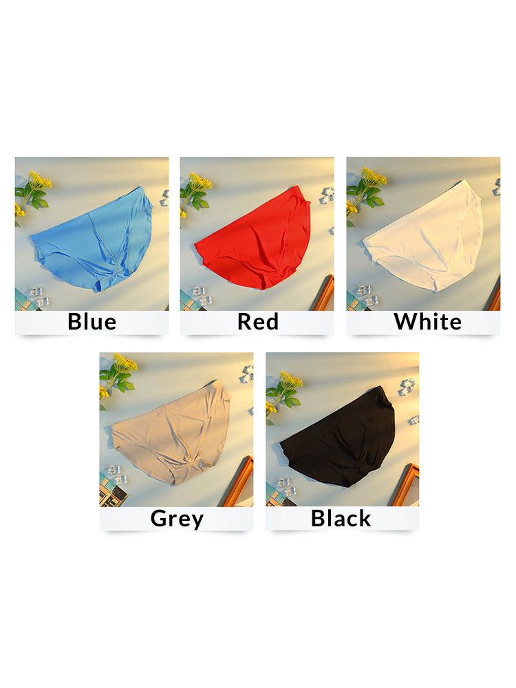 メンズ通気性シームレス薄手ブリーフ