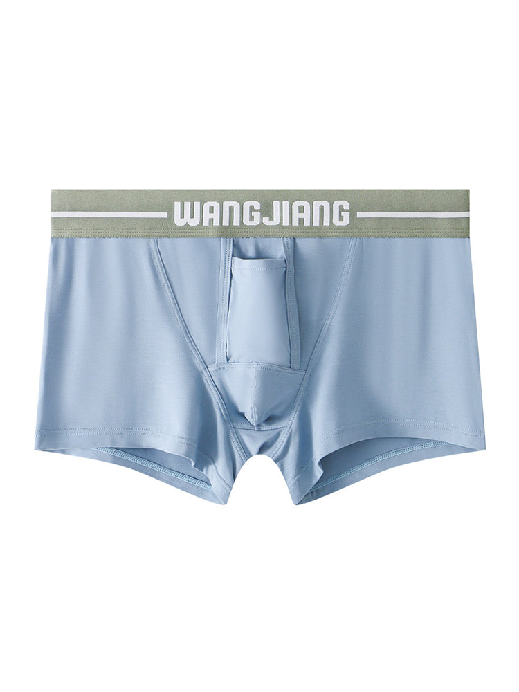 3 Pack Men's Breathable Trunks with Front Pouch