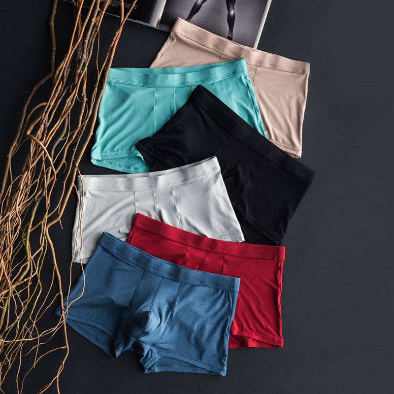 Mens Modal U Convex Pouch Boxer Briefs