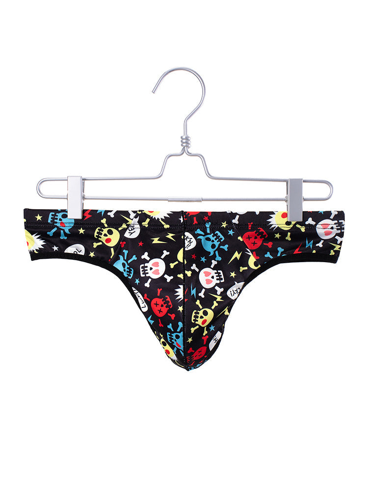 3-pack Men's Sexy Skull Low-rise Thong